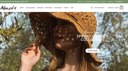 Abaco's women's clothing- ecommerce- ls web design agency