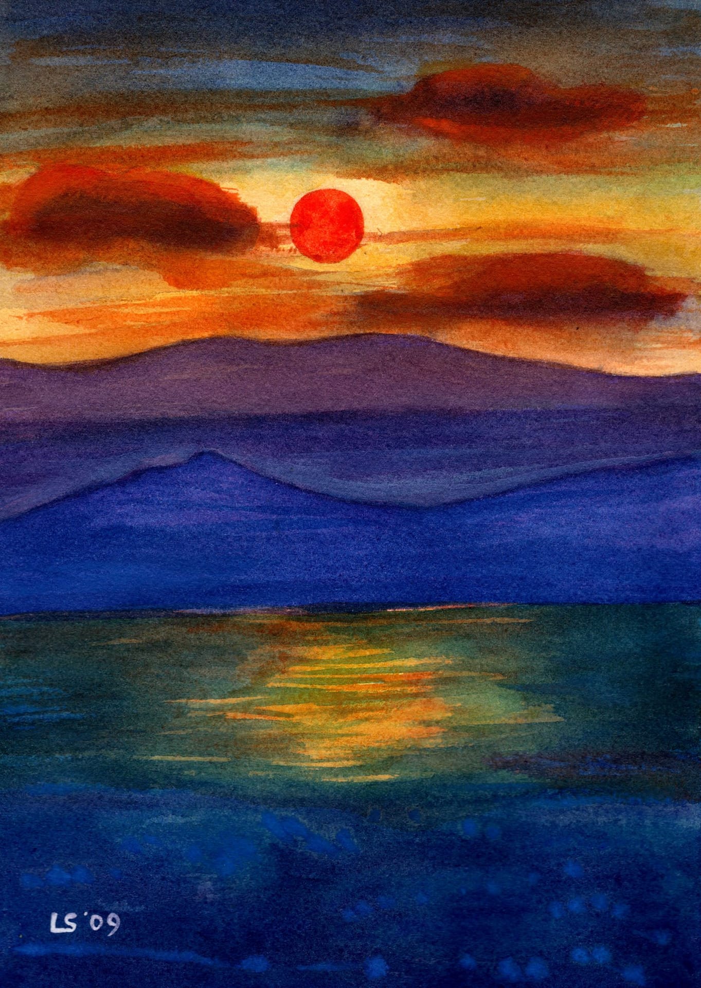 Red sunset Luca Sanna